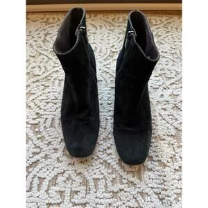 Antonio Parriego Black Suede Ankle Boots | Size 37